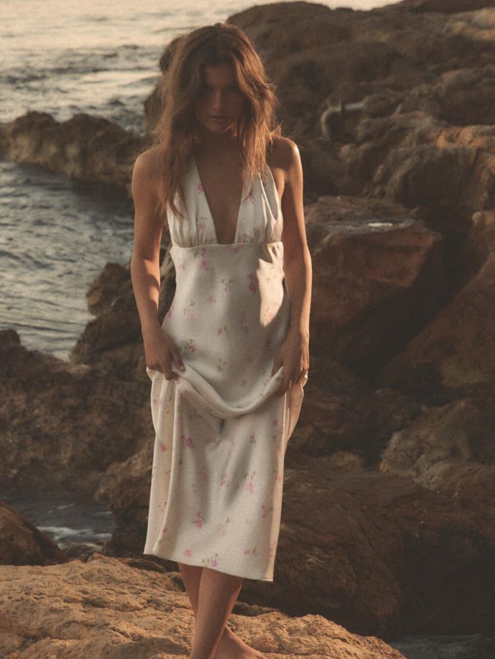 Zara Floral Satin Dress